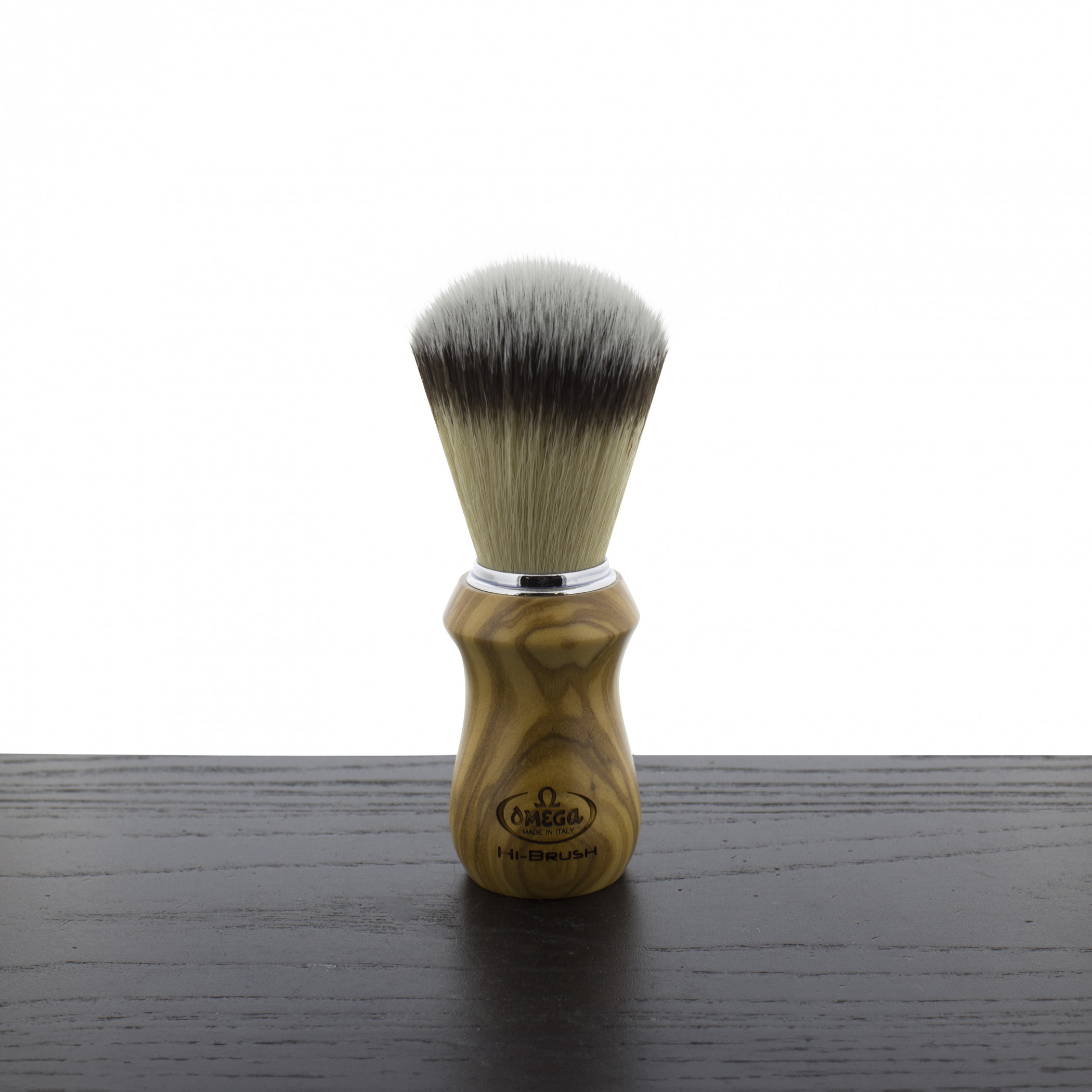 Product image 0 for Omega 46832 Hi-Brush Fiber Olive Wood Shaving Brush